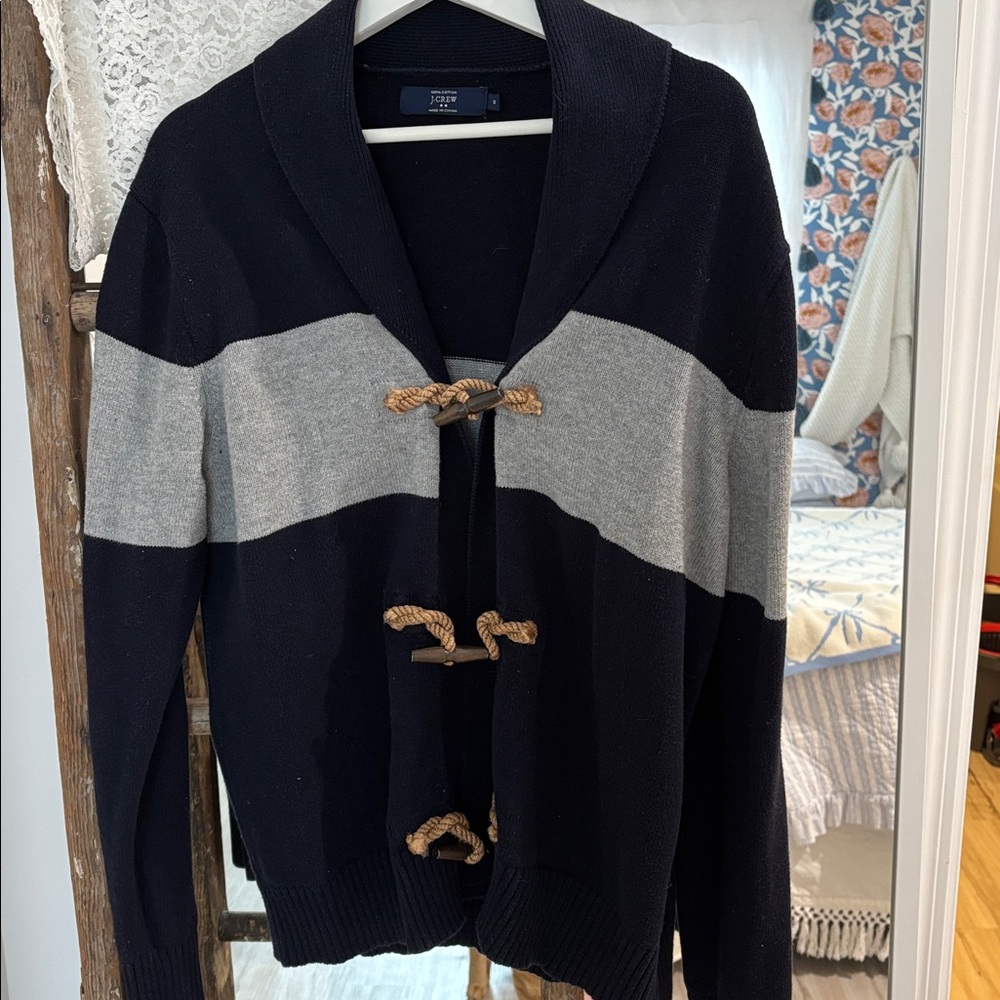 J Crew Cardigan Toggle Sweater Medium